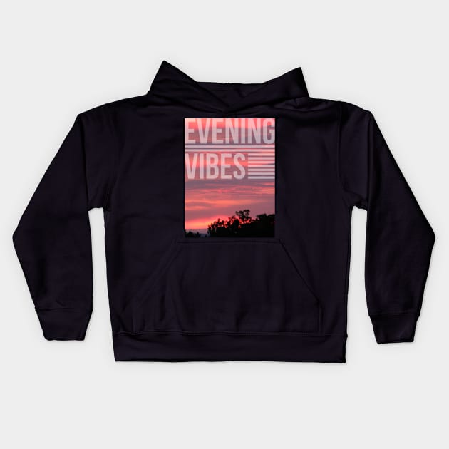 Evening Vibes Kids Hoodie by GeeTee